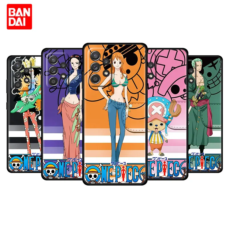

Japanese Anime One Piece Case for Samsung Galaxy A03 A13 A31 A50 A51 A52 A70 A71 A32 Note 20 Ultra 5G Silicone Style Black Cover