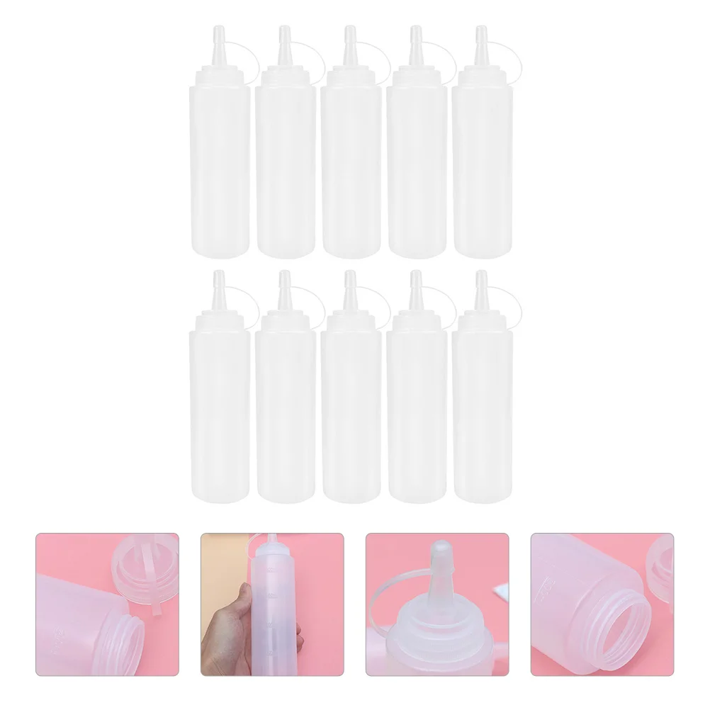 

Bottle Applicator Squeeze Sauce Condiment Bottles Tipcontainer Refillable Glue Dye Needle Dispenser Hair Oil Squirt Salad