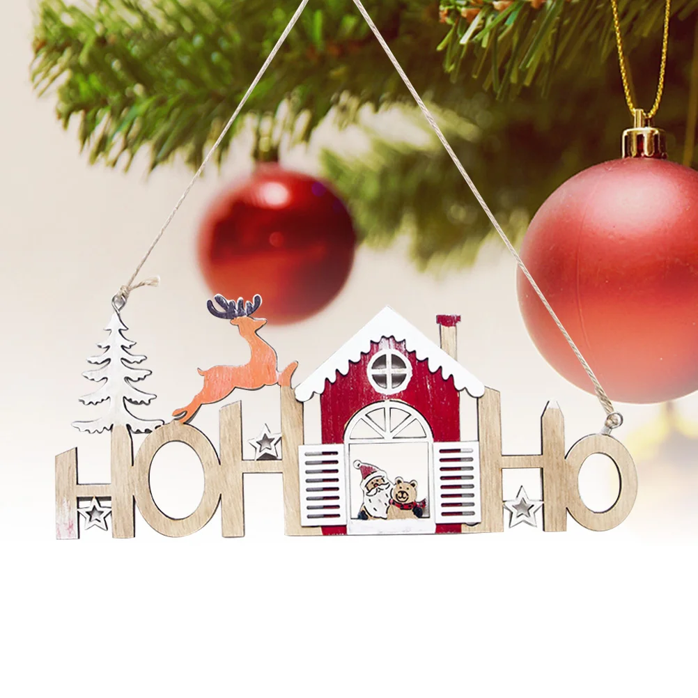 

Hohoho Letter Christmas Door Sign Farmhouse Decor Christmas Hanging Holiday Wall Sign