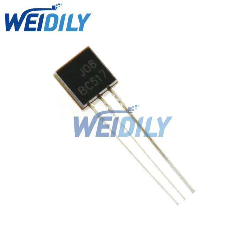 

50PCS BC517 NPN Darlington Transistor 625mW 30V 500mA TO-92 bc517