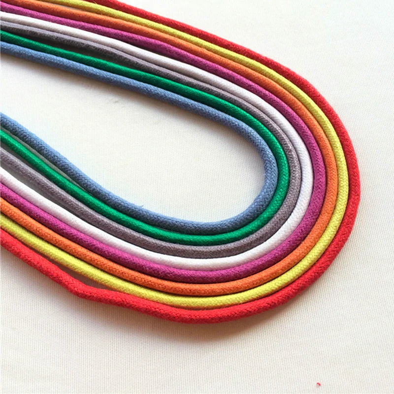 Weiou Lace 3MM Luxury Waxed String Golden Tips Fashion 10 Pairs of Round Rope With Metal Aglets Sneaker Trendy Cordones In Batch