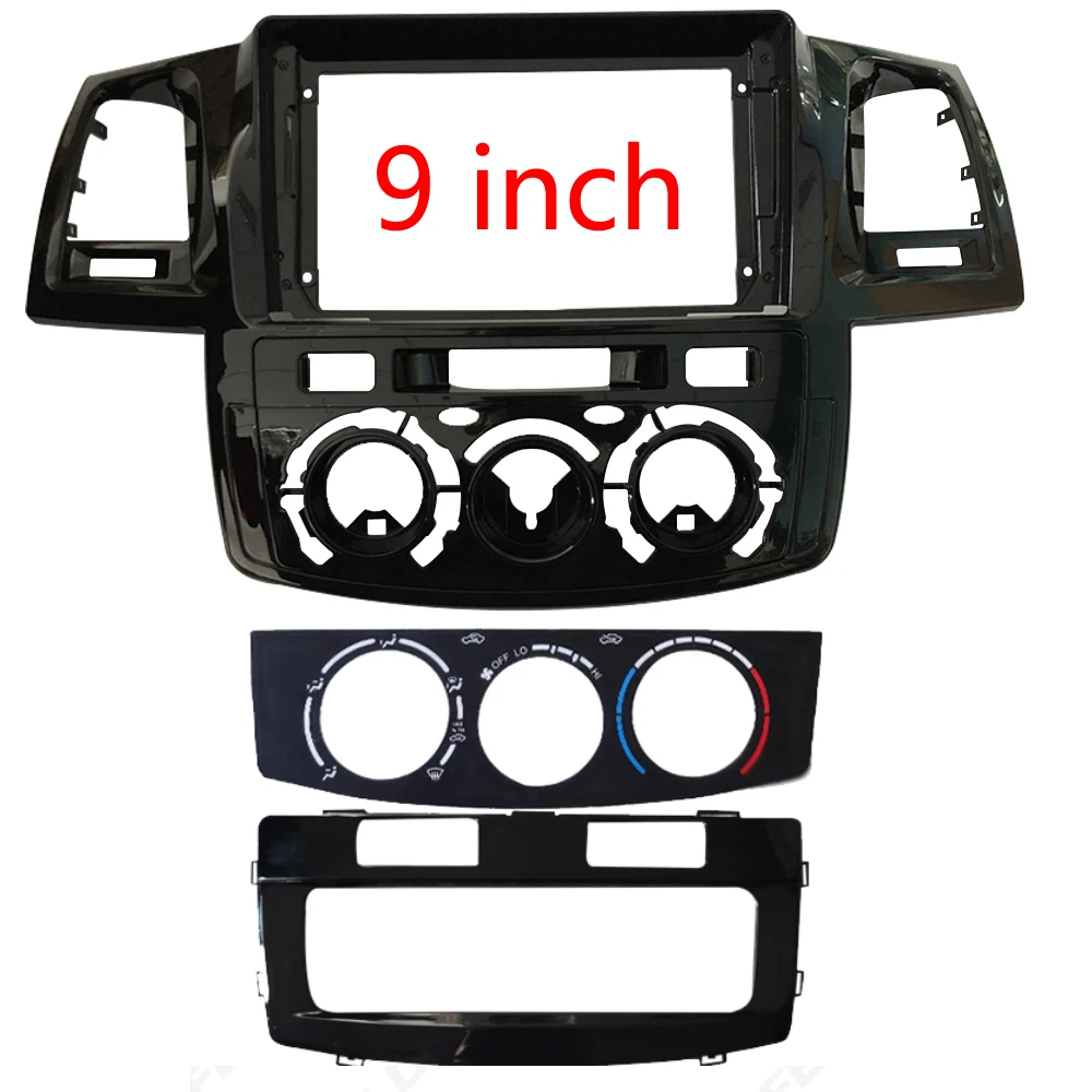 

BYNCG Car Radio Audio Fascia Frame Adapter For TOYOTA FORTUNER/ VIGO/ HILUX 2Din CD/DVD Plate Panel Dash Mount Kit for fortuner