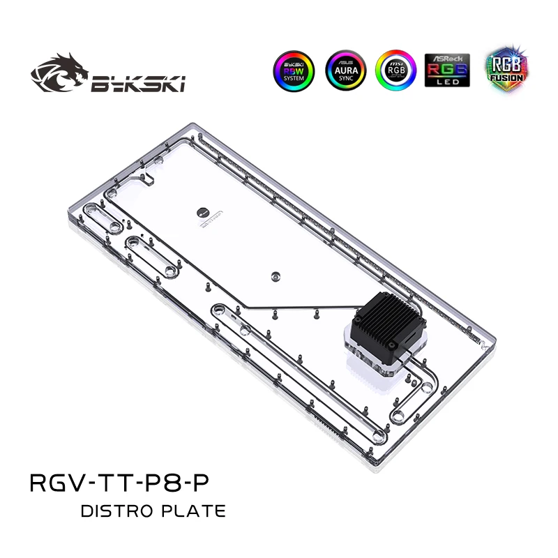 

Bykski Distro Plate /Board Reservoir for Thermaltake Core P8 TG Computer Case /Water Cooling Tank,Combo DDC Pump,RGV-TT-P8-P