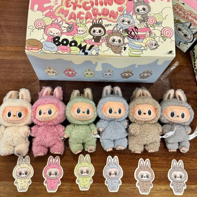 Аутентичные Labubu The Monsters захватывающие макароны серии V1 виниловая подвеска для