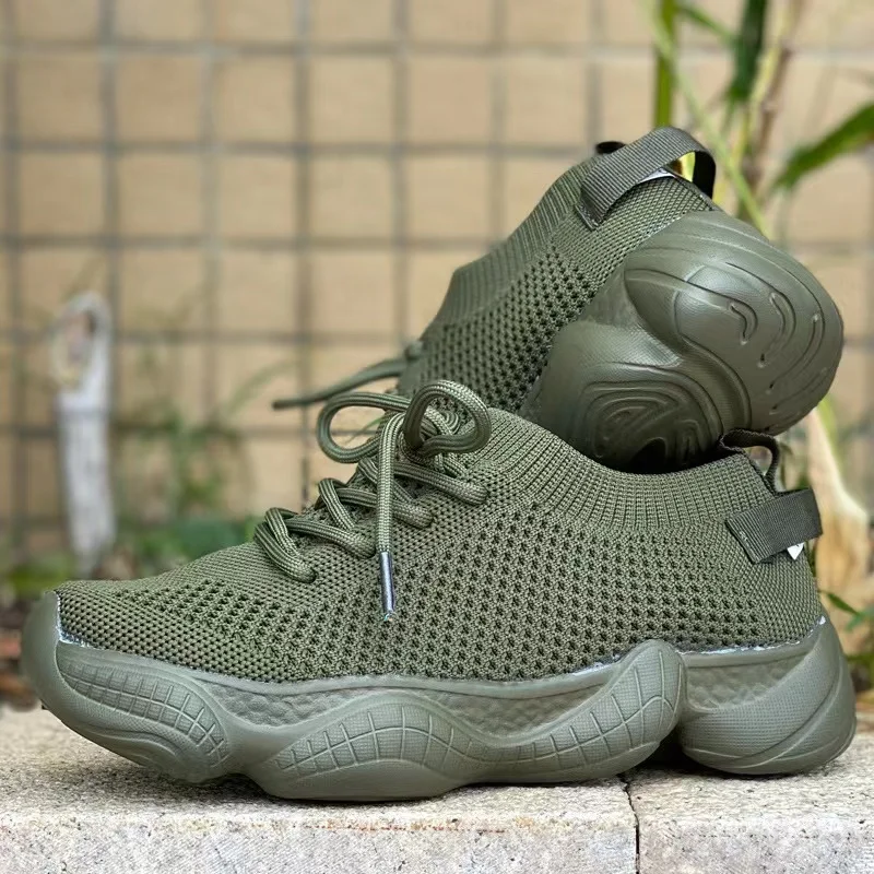 Chunky Sneakers for Men And Women Breathable Comfortable Summer Sport Shoes Mesh Running  Tennis Slip on Casual Walking Shoes