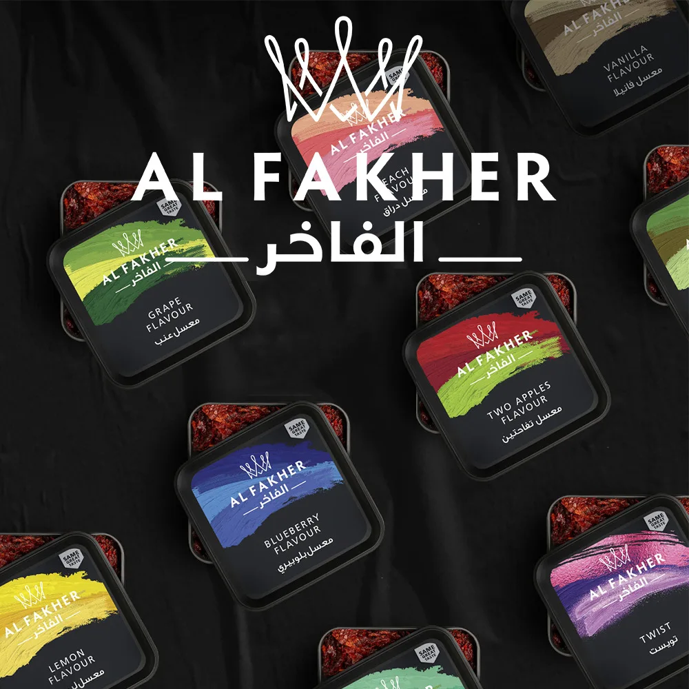 

500g 100% Origin Dubai Shisha Hookah Fruit Flavor Hookah Two Apple alfakher