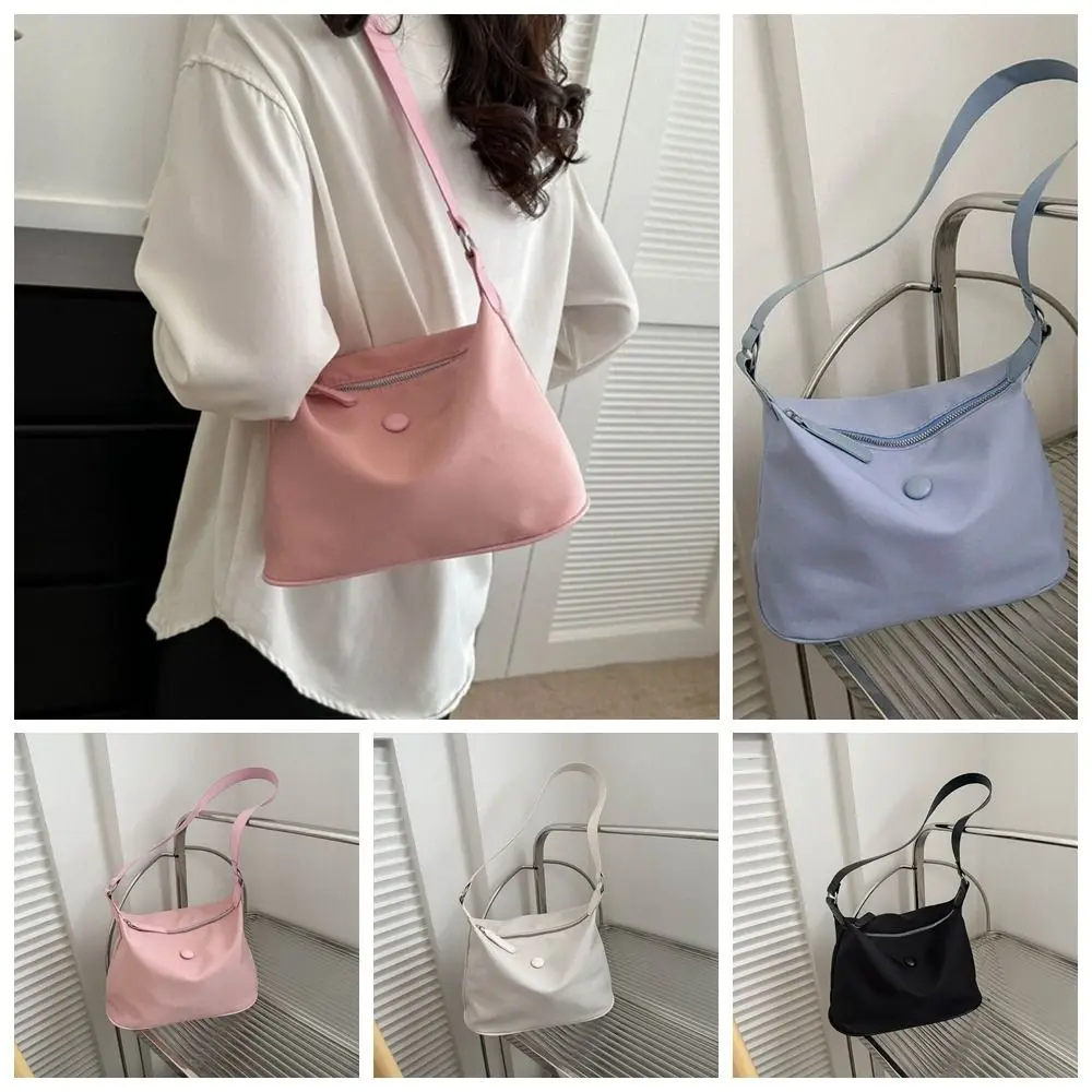 

Oxford Cloth Shoulder Bag Simple Nylon Square Crossbody Bags Large Capacity All-match Tote Bag Makeup Bag