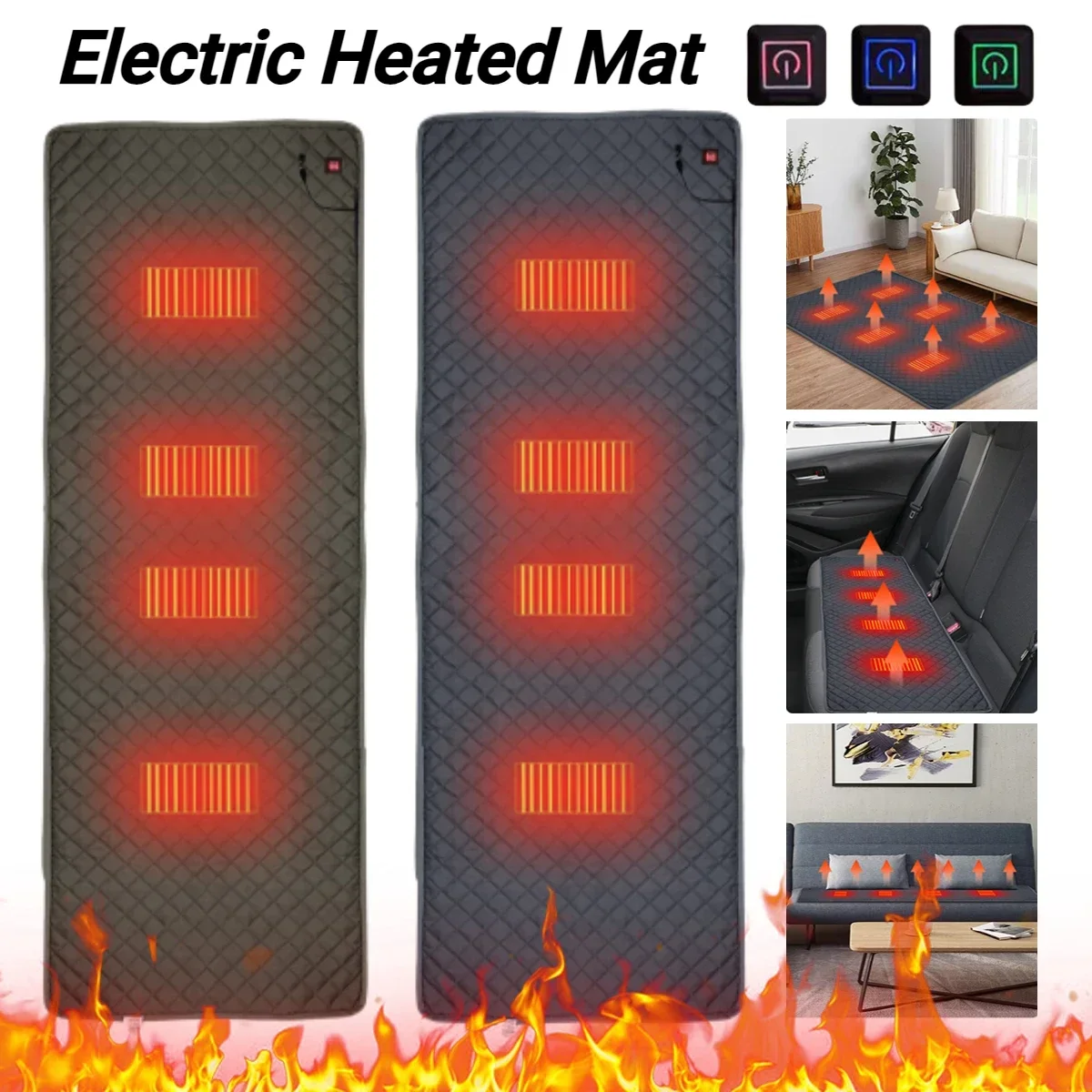 Многофункциональное электрическое одеяло из нейлонового материала с