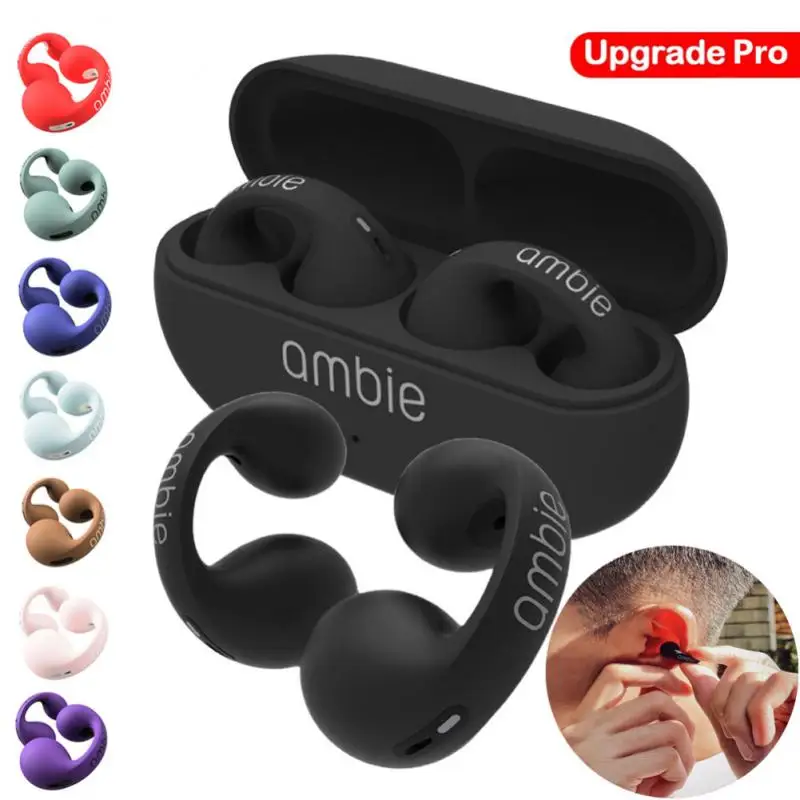 

Наушники Upgrade Pro 1:1 для Ambie Sound, наушники-вкладыши, серьги, беспроводные Bluetooth-наушники, TWS гарнитура с ушным крючком, спортивные наушники