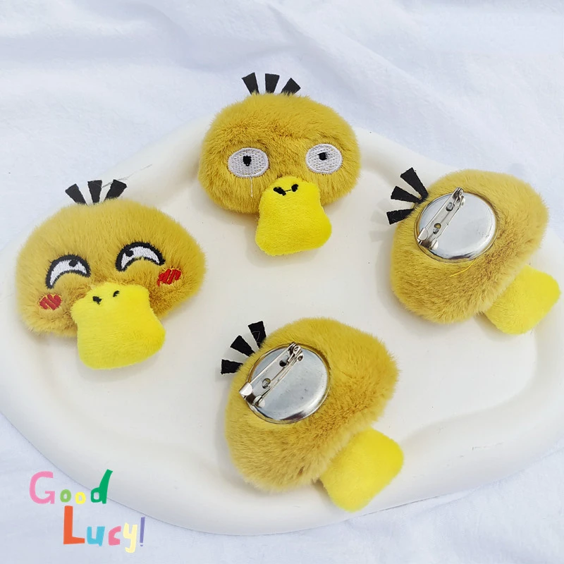 

Карманный монстр мультфильм Плюшевый брошь-кукла милая Пикачу достигаемая утка плюшевая брошь аксессуары для платья подарок на день рожде...