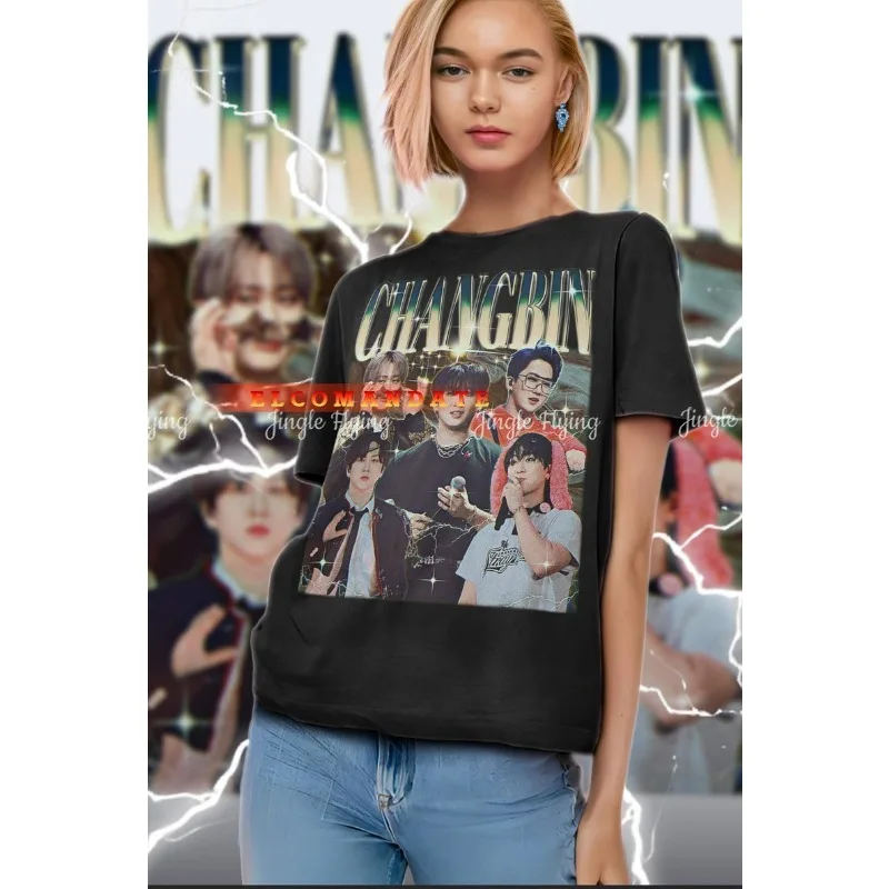 Футболка винтажная рубашка в стиле ретро 90-х годов футболка Bootleg Changbin свитер на