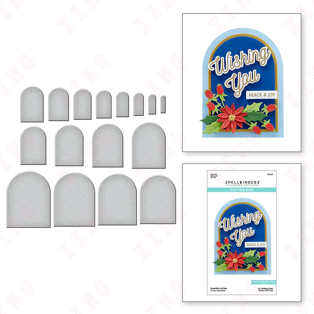 

2022 Newest Arches Etched Dies Diy Scrapbook Paper Decoration Embossing Template Handmade Album Craft Reusable Metal Cutting Die