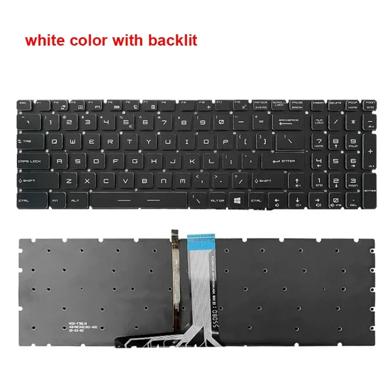 Новая оригинальная сменная клавиатура для ноутбука MSI GL65 MS-16JB/16P5/16H8/16k2/16U7/16K4 7RFX GL63M
