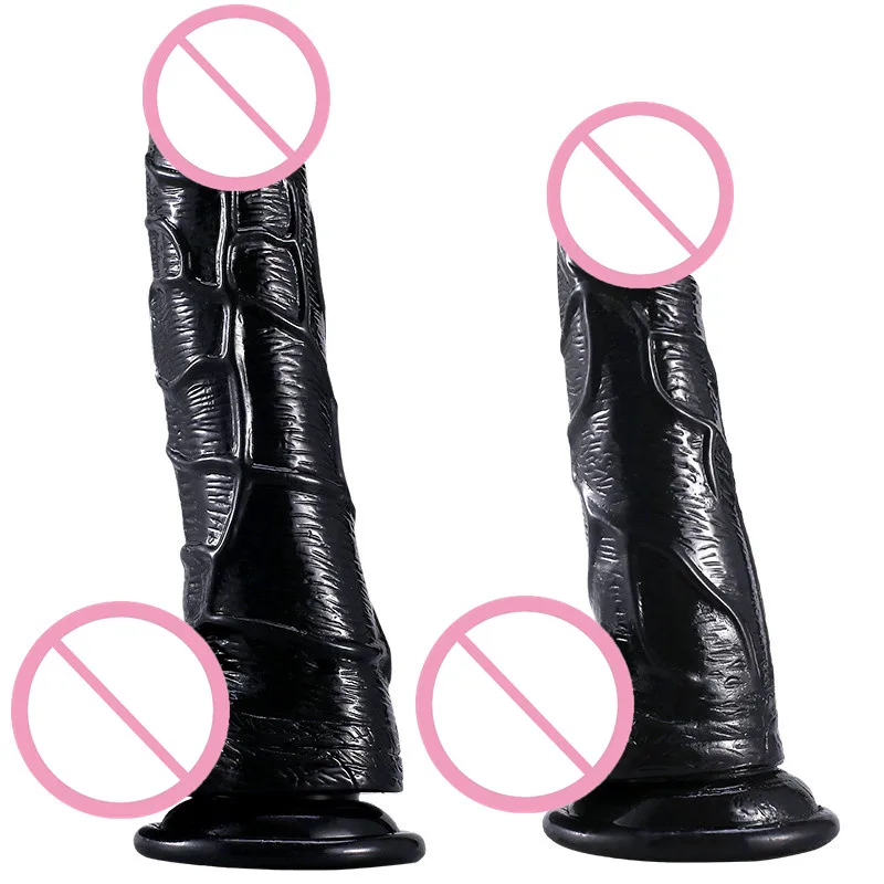 

S/L черный супер большой силиконовый реалистичный фаллоимитатор с присоской секс-игрушка для пары женщин мастурбация анальный фаллоимитатор 2 #