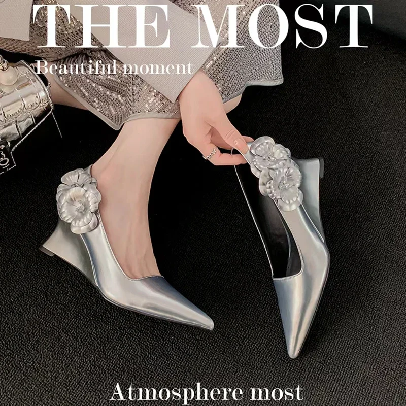 Женские туфли из натуральной кожи с острым носком 22-2024 см