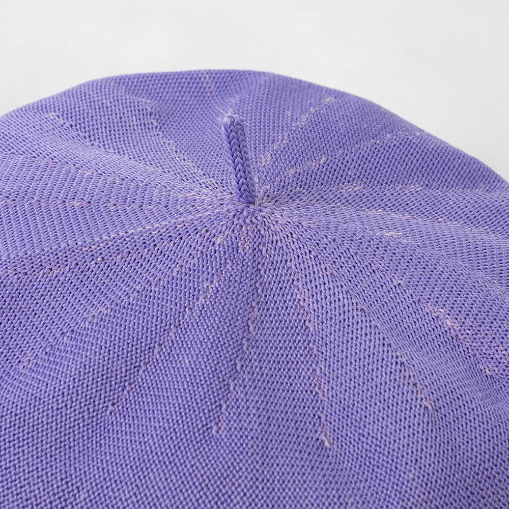 Chilren Knit Breathable Beret Girls Painter Hat Boy Casual Hats Solid Colorful Flat Caps Wholesale | Berets