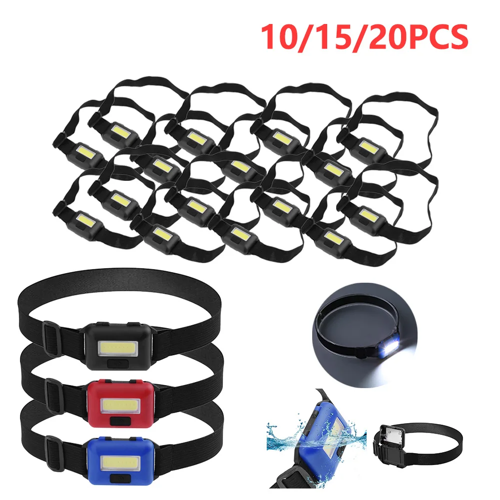 

Mini COB LED Headlamp 3 Modes Waterproof Headlamp Torch Headlight Lanterna For outdoor Equipment Camping Night Fishing