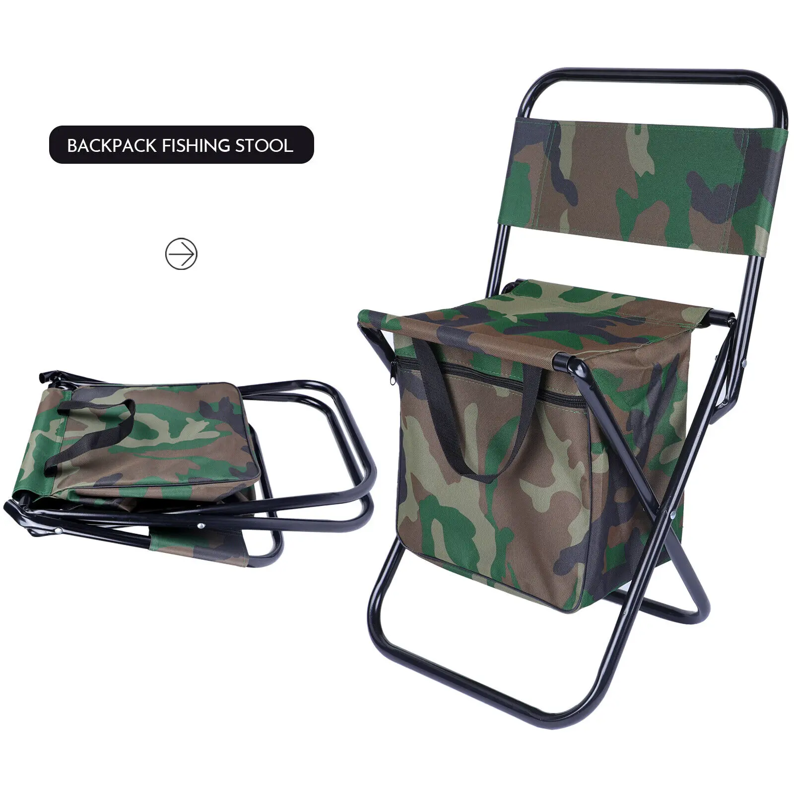Bag Backpack Chair Beach Fishing Camping Hiking Camouflage G