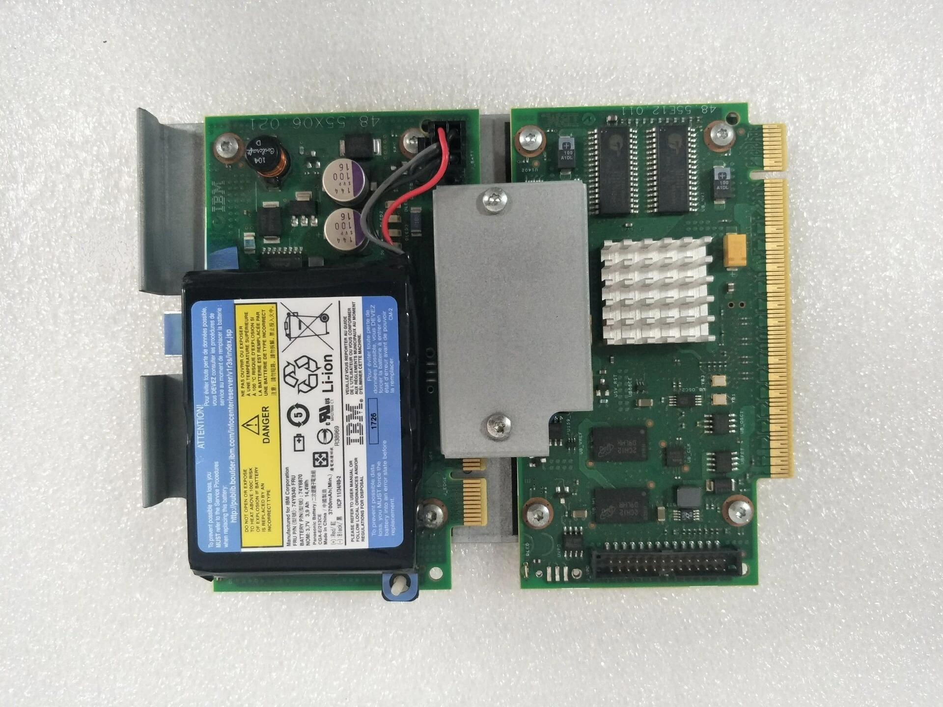 

RAM 2B4C 00E0658/00E0665 IBM P7 SAD RAID card CCIN с батареей