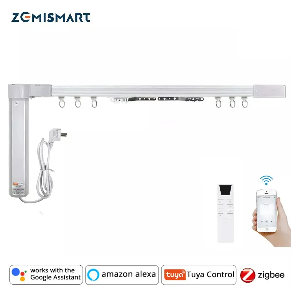 

2023NEW Zemismart - rail de Заводская электрическая интеллектуальная Zigbee 3,0, avec Tuya Zigbee Hub SmartThings Alexa Googl