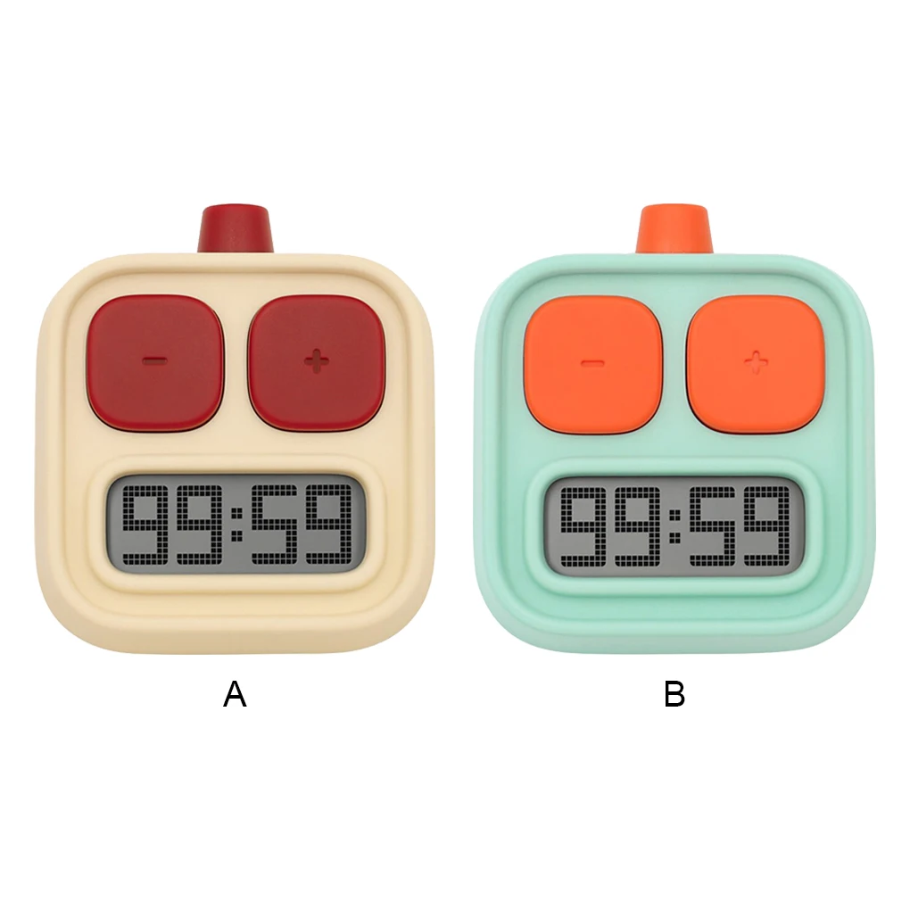 

Портативный кухонный таймер с ЖК-дисплеем, высокоточный таймер для приготовления пищи, обратный отсчет, функция напоминания, бытовой, желтый, красный