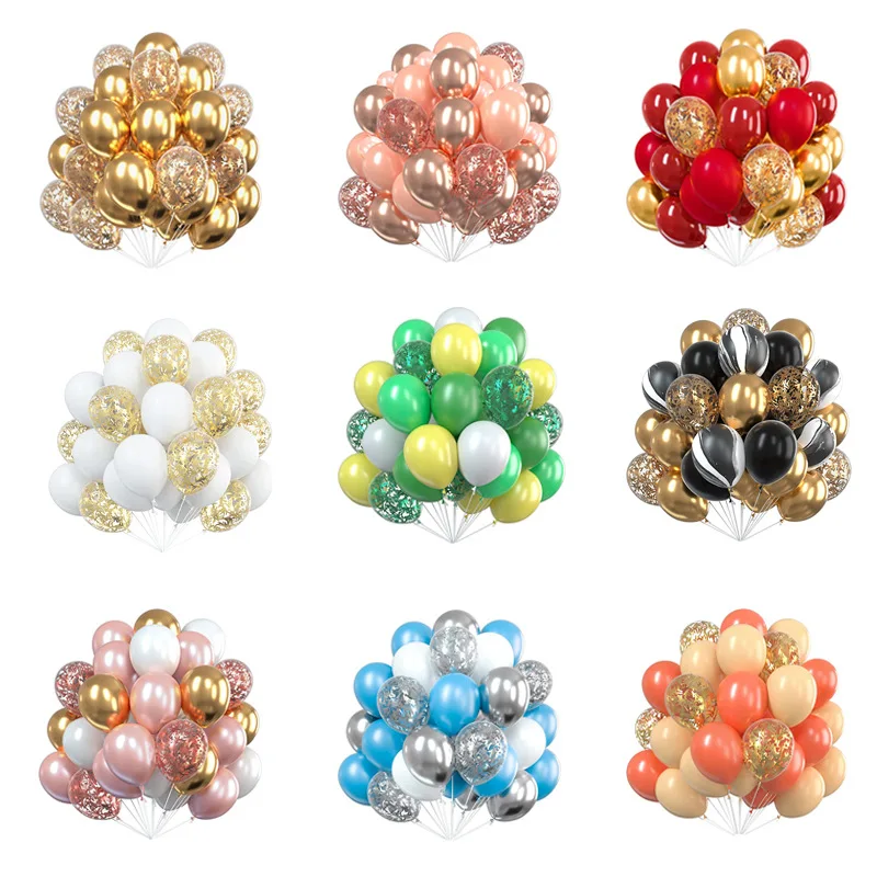 

12'' 30pcs Globos Confetti Latex Balloons Wedding Decoration Baby Shower Birthday Party Decor Macaroon Balloon Valentine's Day