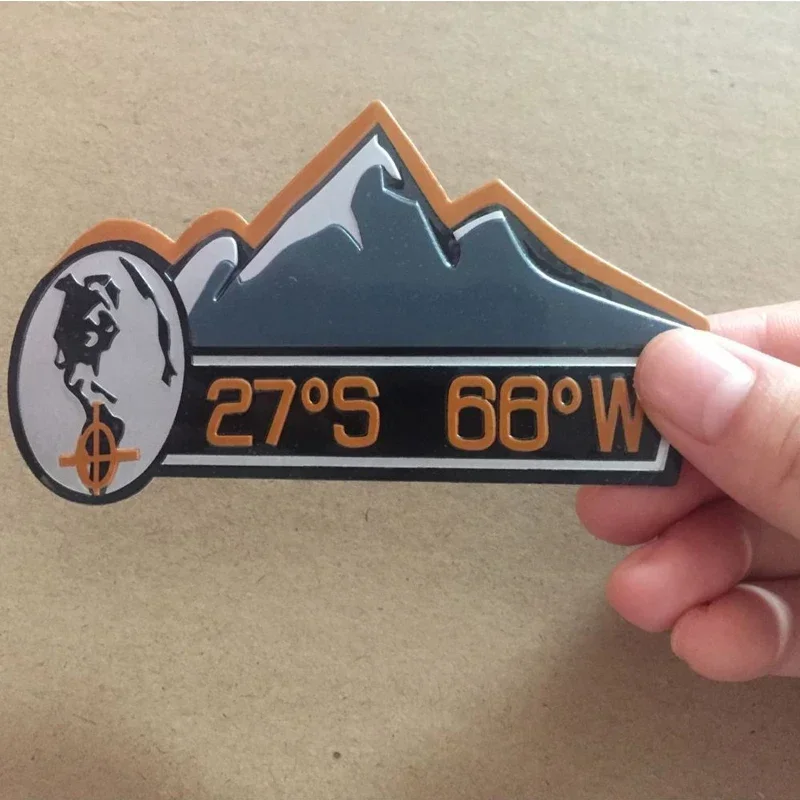 Металлическая задняя эмблема Снежная гора наклейка Discovery универсальные наклейки