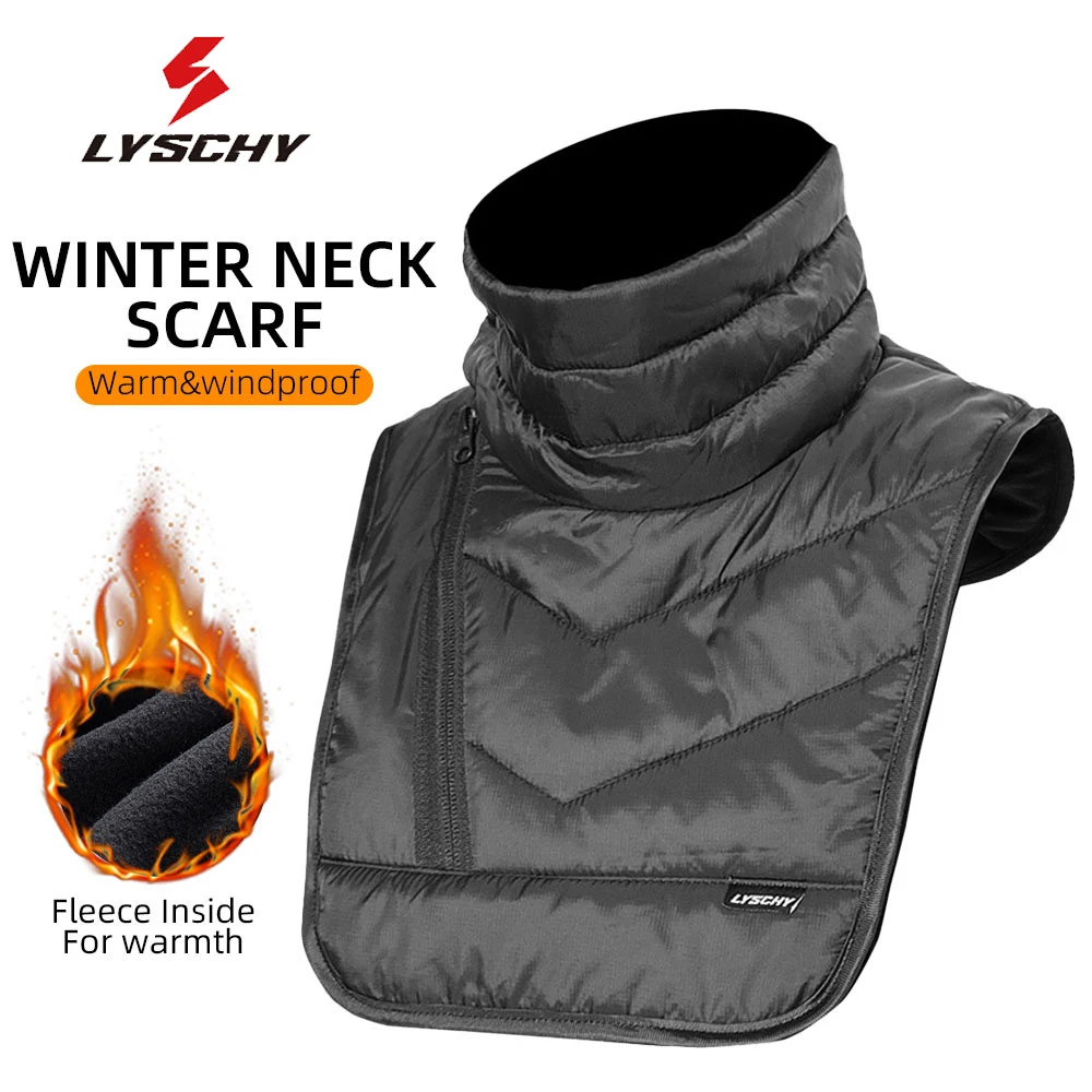 Мотоциклетный термошарф для шеи, водонепроницаемый, ветрозащитный, теплый, нагрудник для защиты шеи, зимний теплый воротник для мотоциклистов, нагрудники