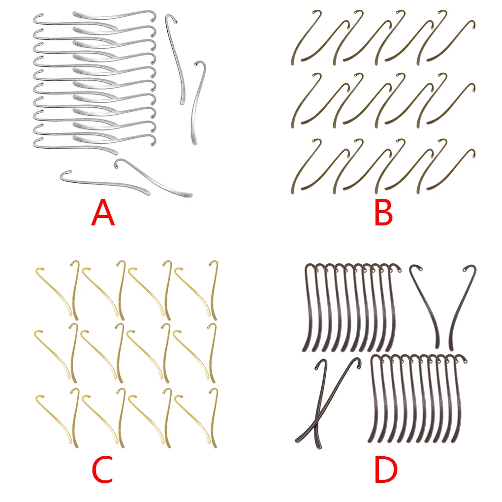 

Закладка-крючок из цинкового сплава, 24 шт.