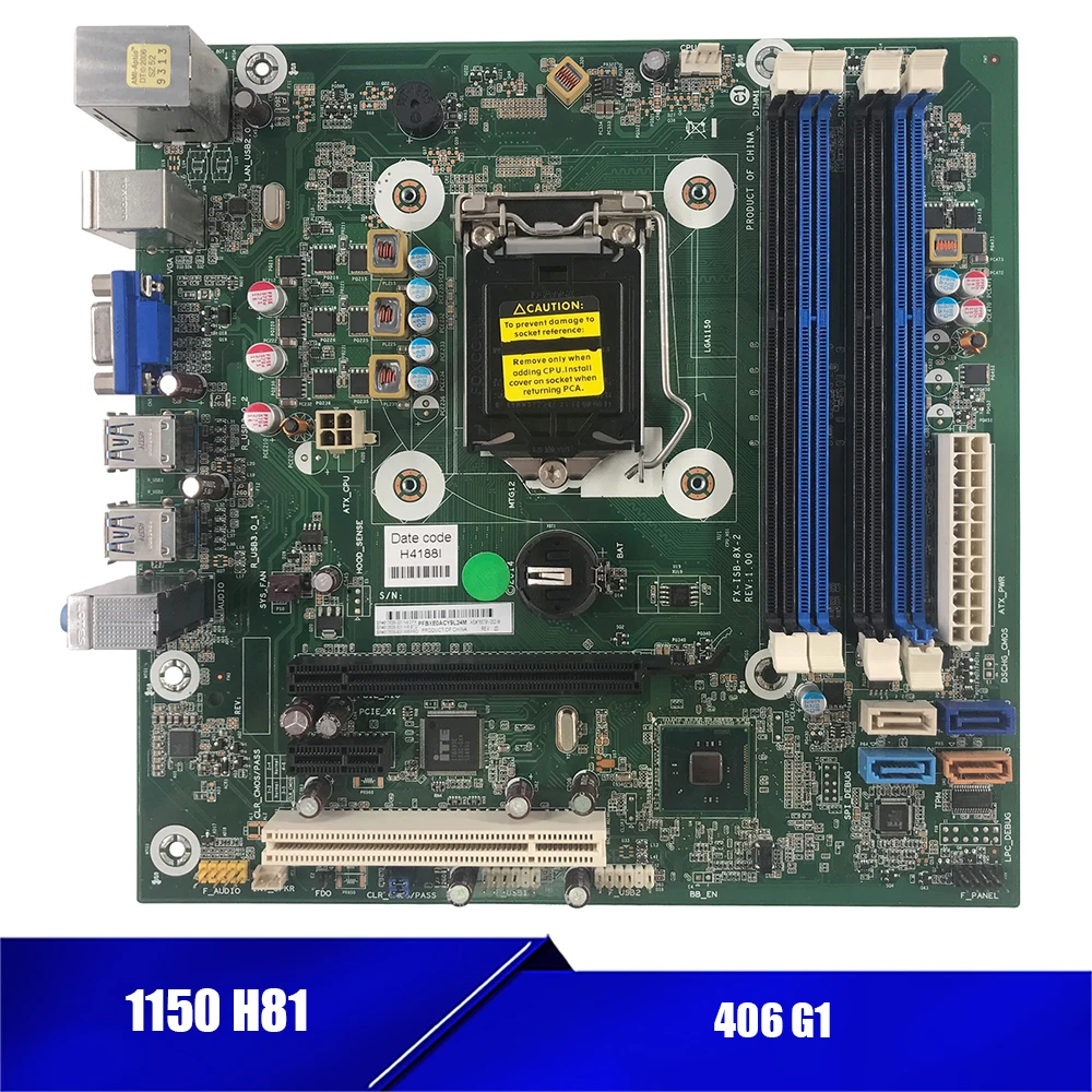 

Высокое качество для HP FX-ISB-8X-3 791129-001 782450-002 REV: 1,0 H81 1150 DDR3 десктопная материнская плата 280 PRO G1 MT тест предварительной отправки