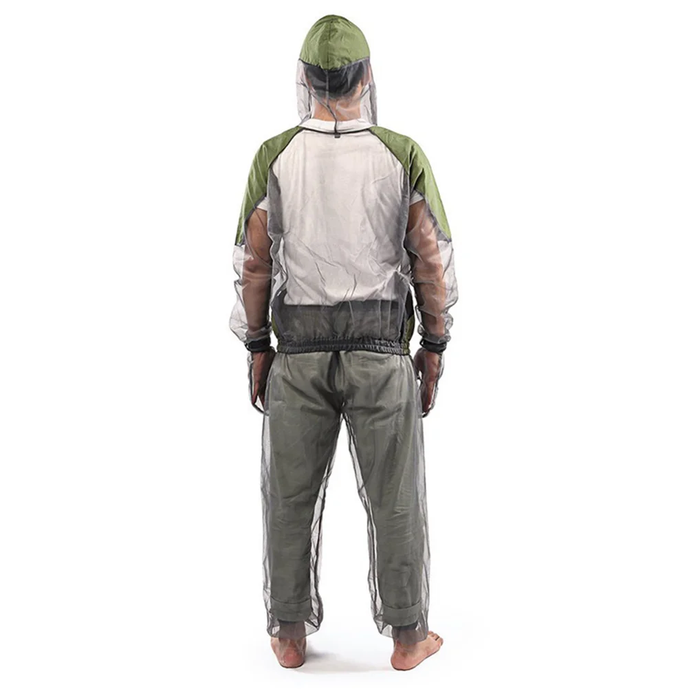 

Mosquito Suit Clothes Mesh Net Hooded Body Suits Anti Fishingoutfit Bug Headnetting Apparel Pants Costume Full Adults