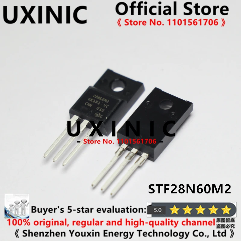 UXINIC 100% новый импортный оригинальный STF28N60M2 28N60M2 TO-220F транзистор