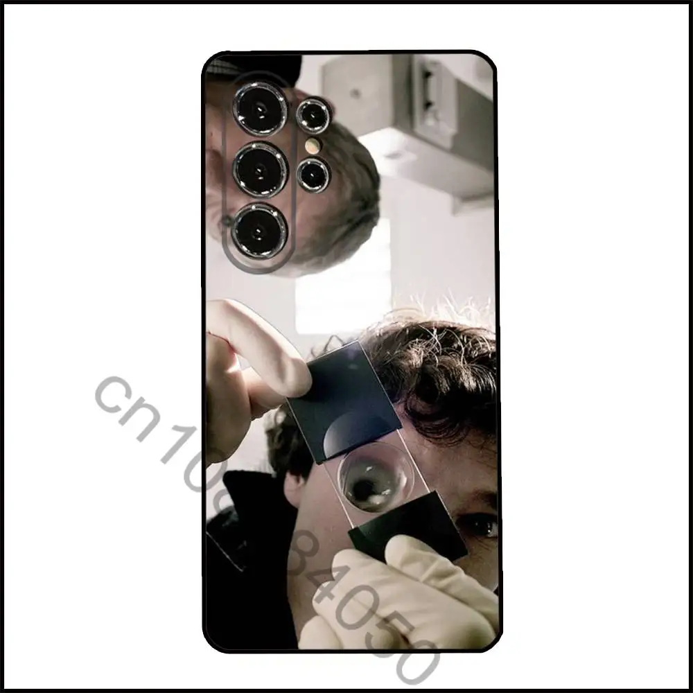 Фото Чехол для телефона S-Sherlock для Samsung Galaxy A13,21s,22,31,32,52,53,71,80,A91, мягкий черный корпус №4