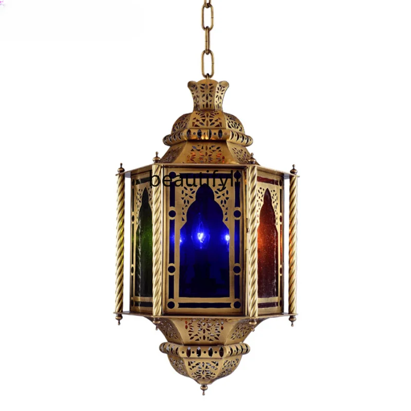 

yj Dining Room Lamps Special Lamps All Copper Colored Glass Chandelier Exotic Lamps