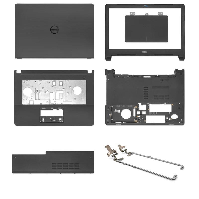 

New Laptop LCD Back Cover/Front Bezel/Hinges/Palmrest/Bottom Case For Dell Vostro 14 3458 3459 V3458 V3459 Series Black No Touch