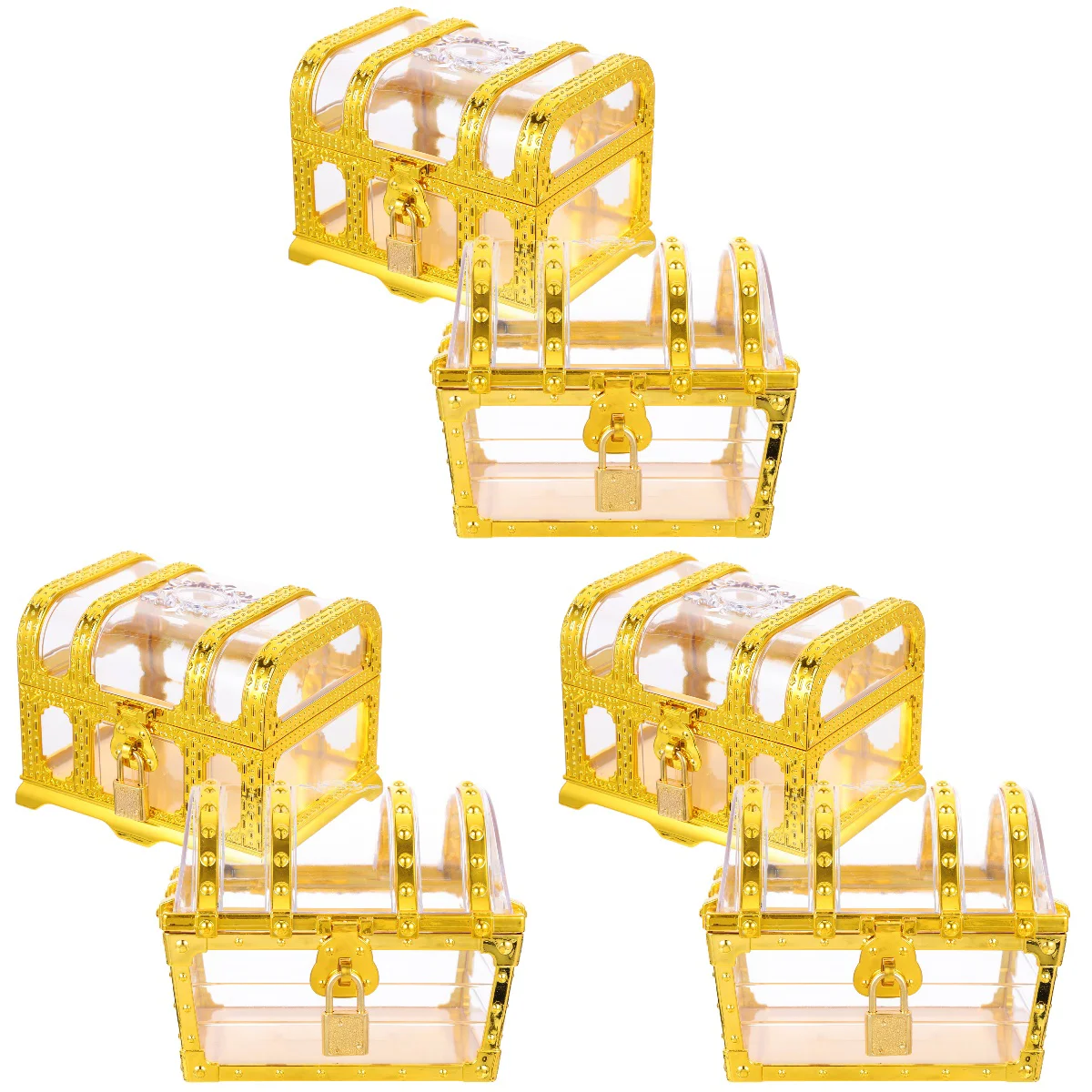 

6 Sets Box Pirate Keepsake Storage Box Small Vintage Pirate