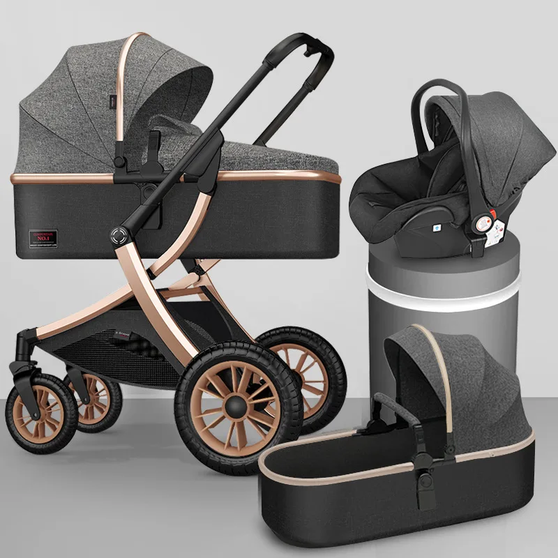 Роскошная детская коляска 3 в 1 X Design Cart Портативная дорожная Складная с
