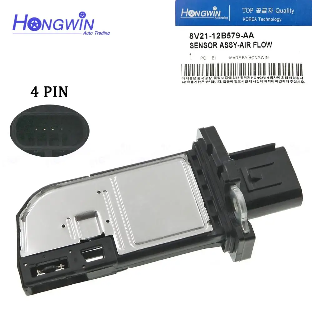Новый объемный расходомер воздуха 8V21-12B579-AA Датчик MAF для FORD TRANSIT MK7 MK8 RANGER MAZDA B-SERIE 30757655 1516668 8V2112B579AA