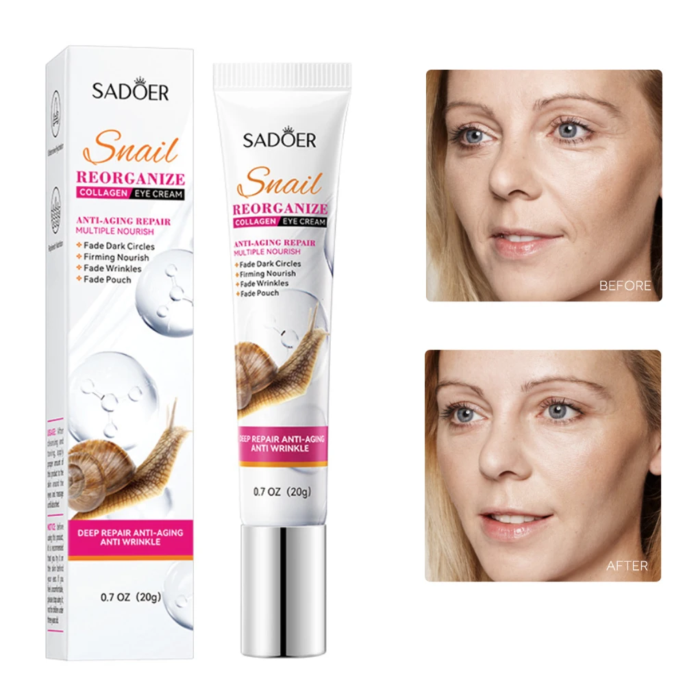 Улитка для удаления темных кругов под глазами против морщин с насекомыми 20 г