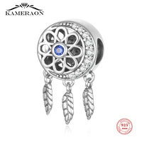 kameraon 925 sterling silver charms dream catcher beads fit charm diy bracelet vintage jewelry for women friends birthday gifts
