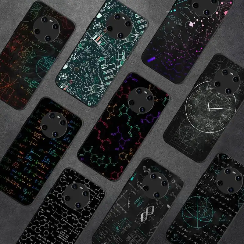 

Physics Chemical Mathematics Phone Case For Huawei Y 5 Y62019 Y52018 Y92019 Luxury funda case for 9prime2019