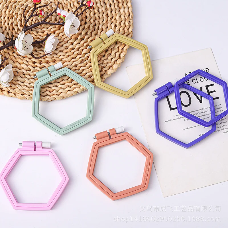 Hexagonal Embroidery Hand Cross Stitch Loop Plastic DIY Need