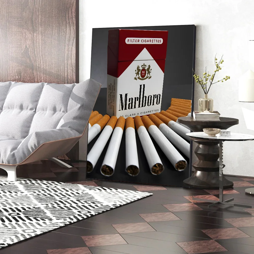 Cigarette Poster Paper Print Home Living Room Bedroom Entrance Bar Cafe Art Painting Decoration M-Marlboros-s