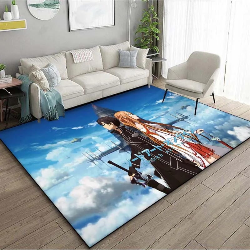 Коврик в стиле аниме S-Sword Art Online напольный коврик с принтом 15 Размеров