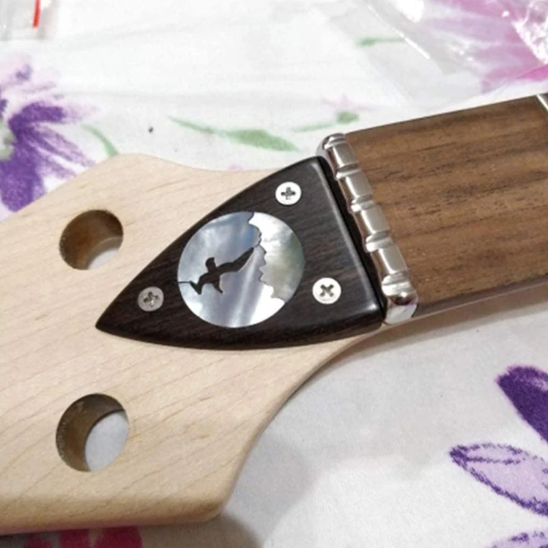 Черная Деревянная Ручка Для Рукоделия Резная Гитарная Инкрустация Декоративная