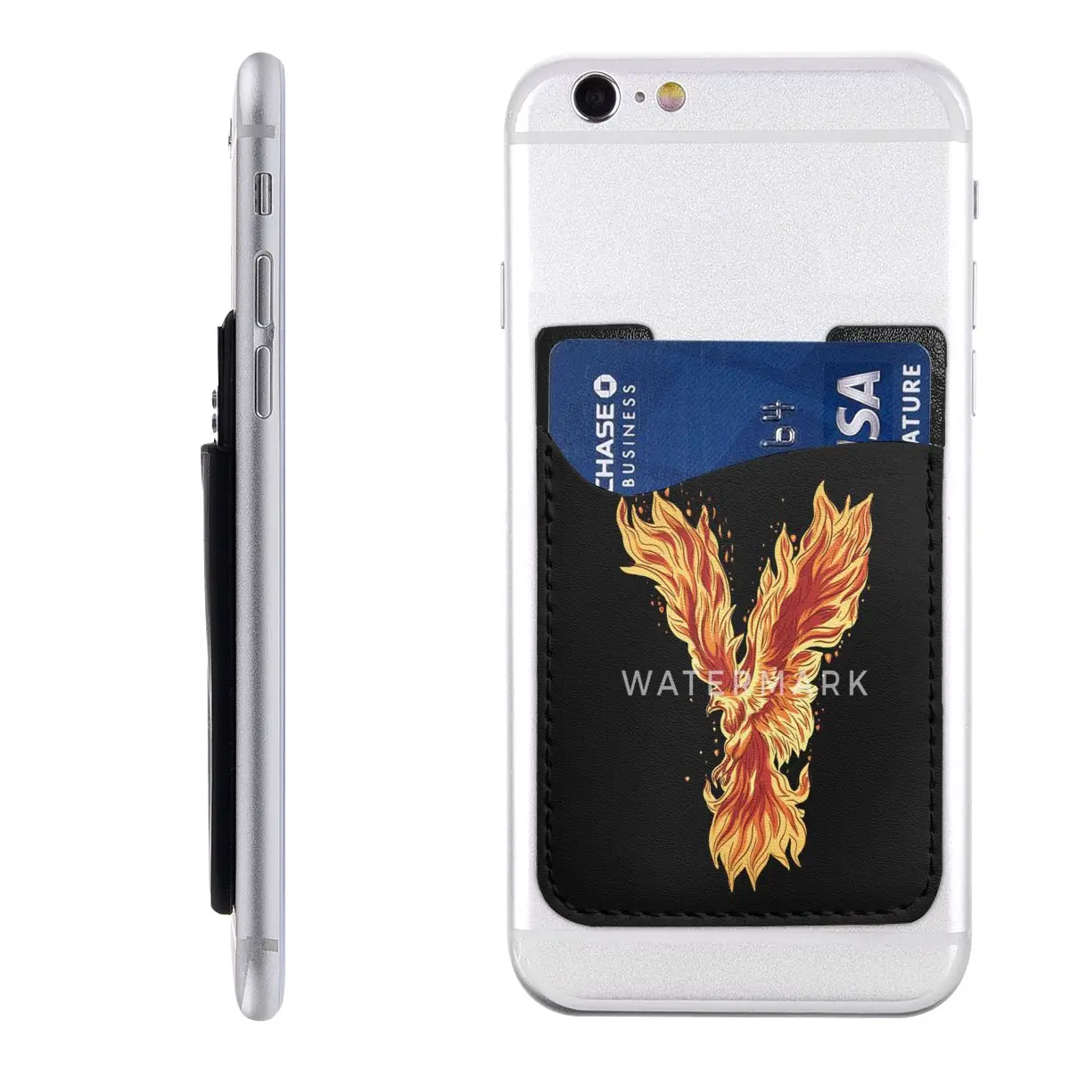 

Огненная птица Феникс с крыльями пламени карточка посылка праздник легко носить с собой прилипающий к телефону унисекс