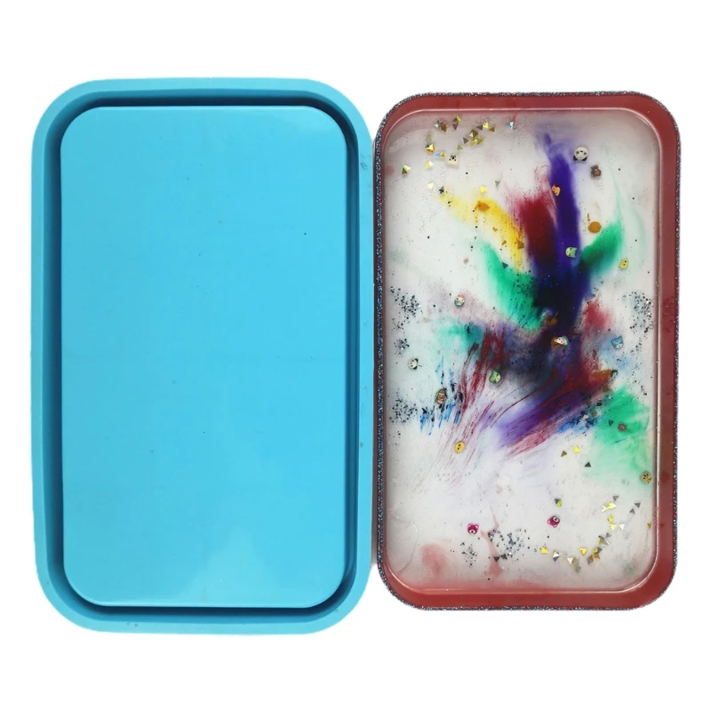 

Epoxy Resin Mold Cube Storage Box Casting Silicone Mould DIY Crafts Container Organizer Making Tools