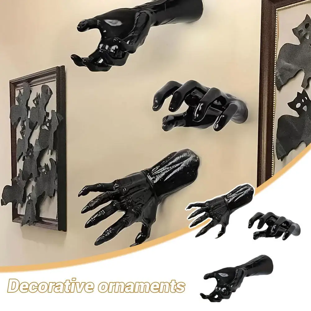 Настенный держатель для свечей на Хэллоуин жуткая захватывающая страшные руки