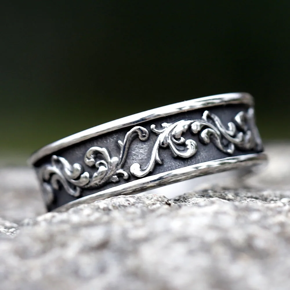 Винтажное кольцо с изображением викингов круглая подарочная бижутерия из