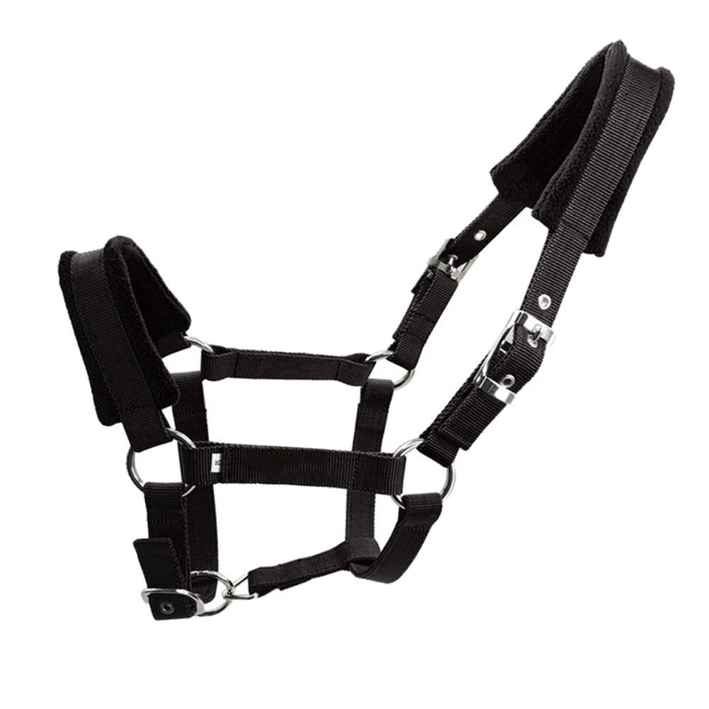 

Multiple Sizes Sports Thicken Protective Fleece Padded Horse Halter Outdoor Durable Practical Adjustable Strap Riding Equipment